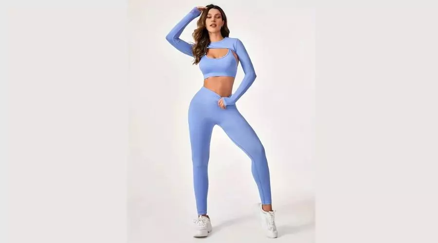 73% OFF on Women Seamless Yoga Set 