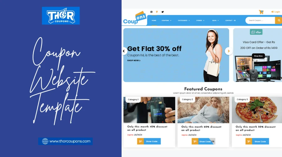 Coupon Website Template: Design A Top Site While Using Best Offers! 