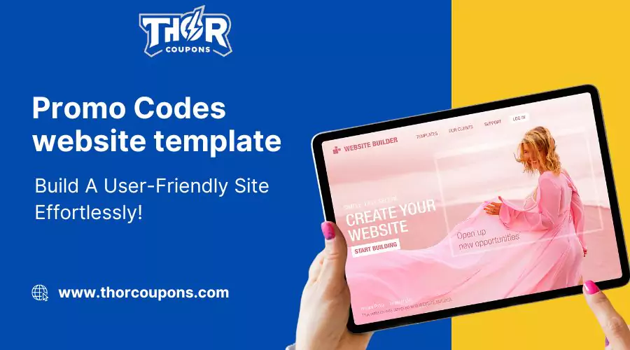 Promo Codes website template