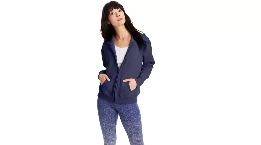 Hanes EcoSmart Women's Full-Zip Fleece Hoodie