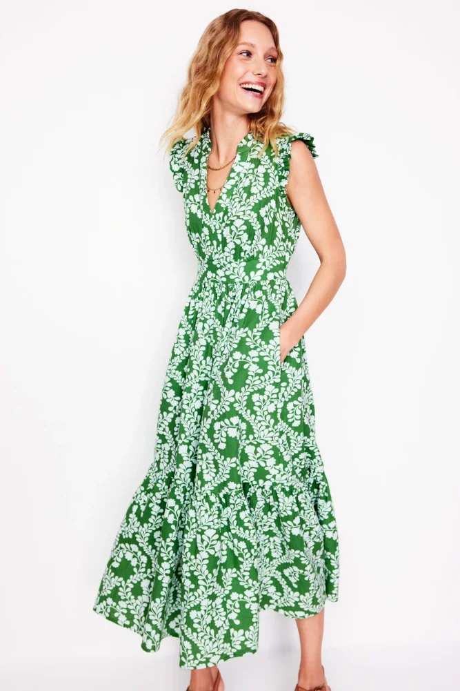 Wren Double Cloth Midi Dress
