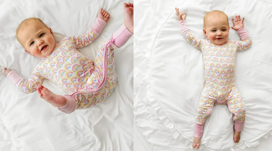 Pastel Rainbows Crescent Zippy