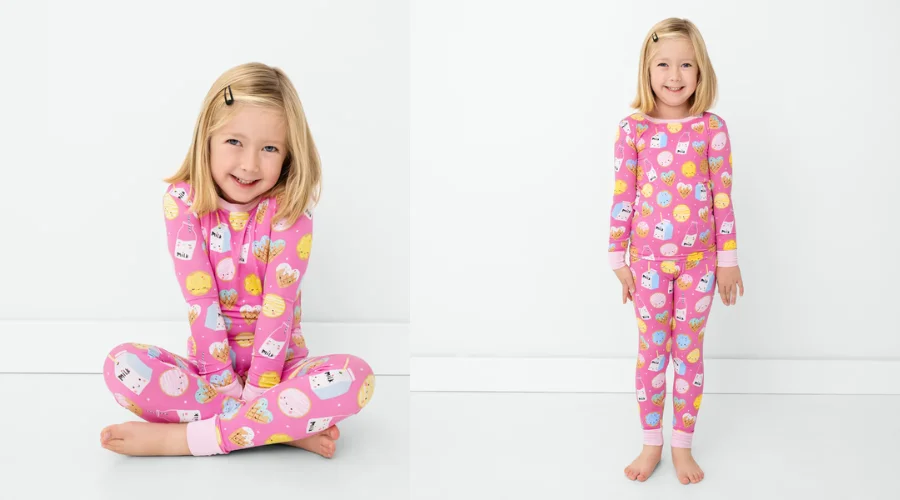 Pink Cookies & Milk Two-Piece Pajama Set