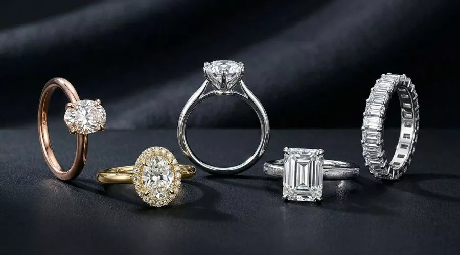 Lab-grown diamond engagement rings