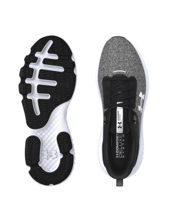 4 Tênis de corrida Under Armour Charged Revitalize preto masculino